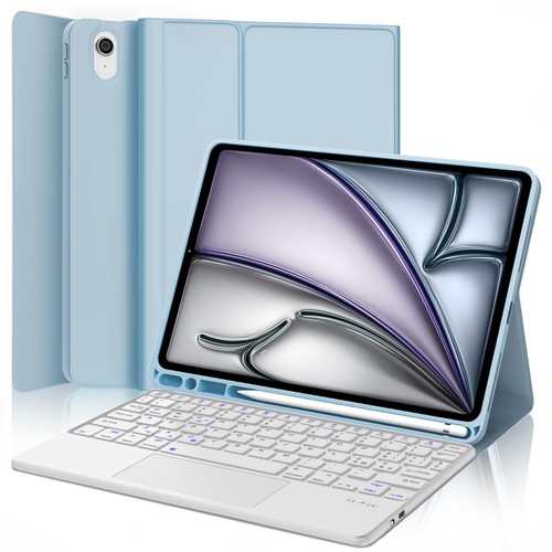 JADEMALL Tastatur für iPad Air 11 Zoll 2024 Tastatur mit Trackpad für iPad Air - Afbeelding 22 van 24