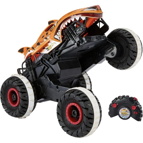 Hot Wheels Monster Trucks RC Unstoppable Tiger Shark Remote Control Only HGV87 - Picture 9 of 10