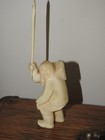 New ListingVtg Inuit Figure Walrus Hunter Carved Arctic Sculpture Statuette Alaska
