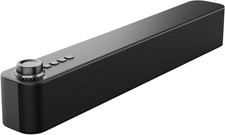 Desktop PC Speakers, Bluetooth Soundbar, 3600Mah Battery for 20Hrs Wireless Play