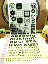 My Acrylix Clear Stamps, 8 x 10 sheets, over 50 Stamps! Close to the Heart, SALE