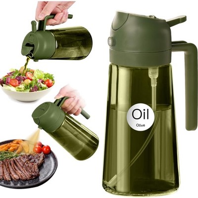 Eleganter 470ml Olivenöl Sprayer - Auslaufsicher & lebensmittelecht in Olivgrün