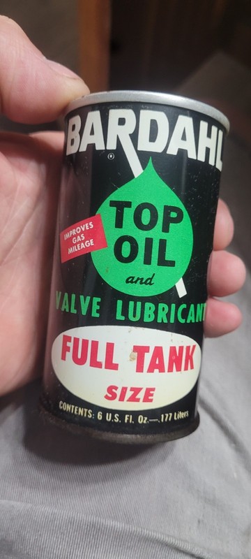 Vintage Oil Can BARDAHL Top Oil 6 Oz