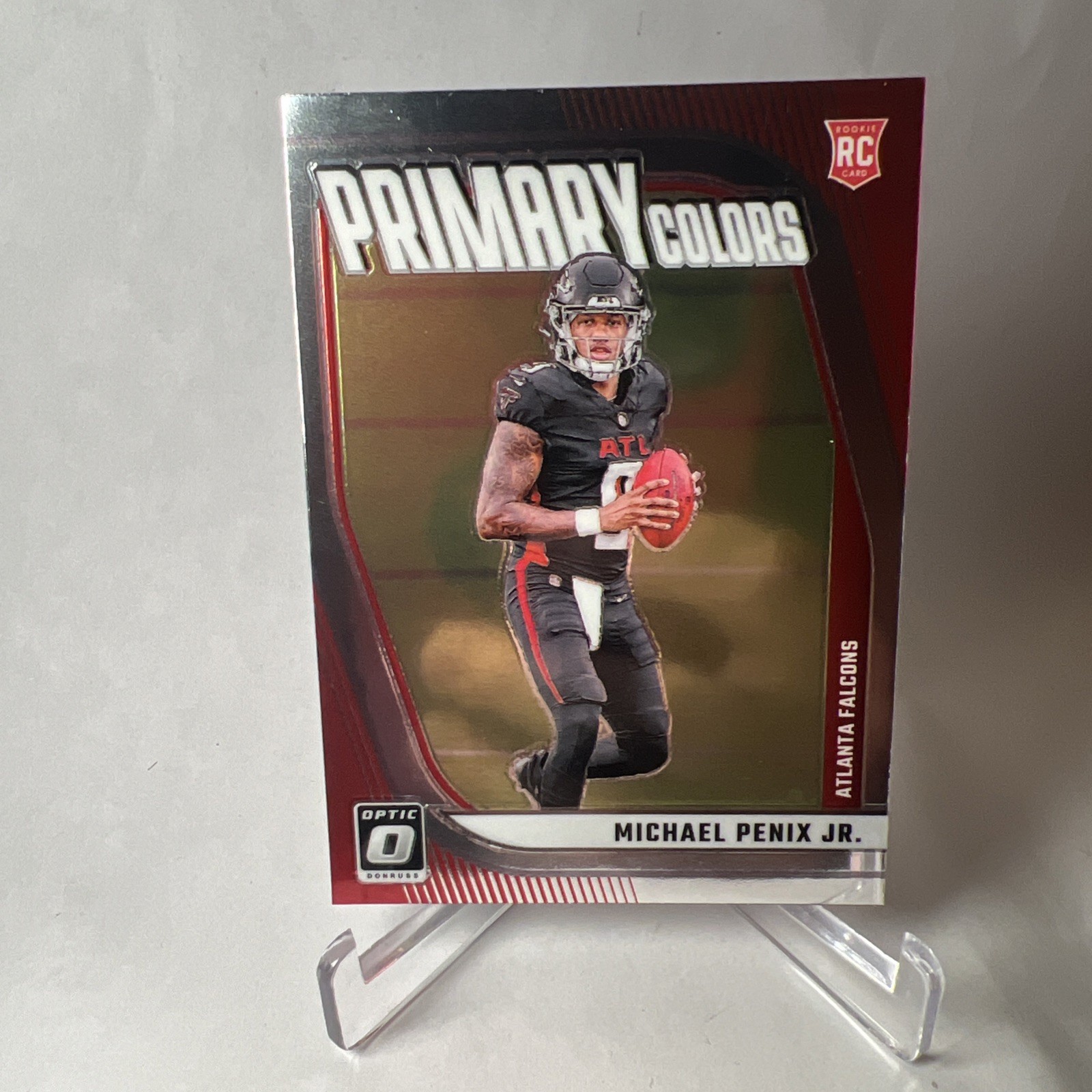 2024 Donruss Optic #17 Michael Penix Jr Primary Colors Rookie RC Atlanta Falcons
