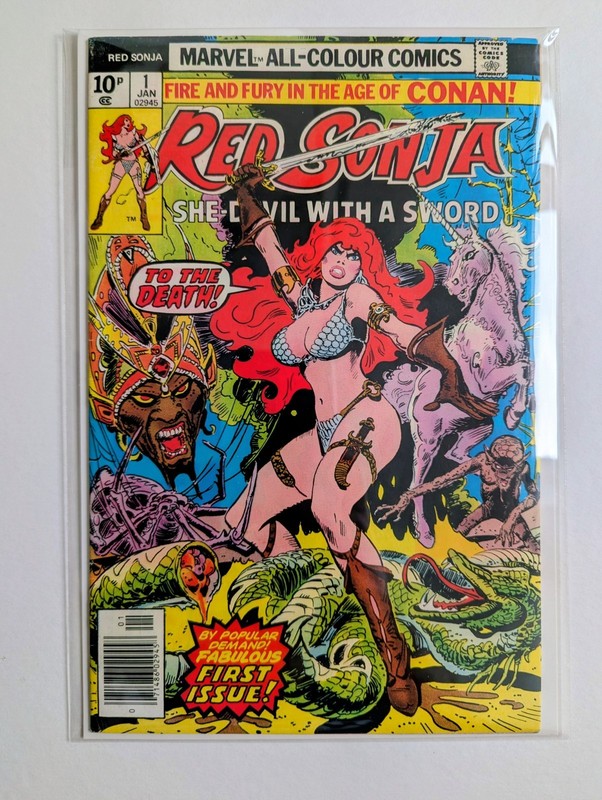 Red Sonja Marvel USA Comics , Issue 1,3,4,7,8,9,10,11,12,13,14 Bundle lot 1977