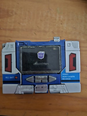 Transformers G1 Soundwave 1984 Cassette Buzzsaw Player Vintage Action Figure Set