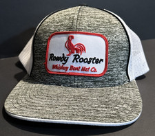 Whiskey Bent Hat Co. Rowdy Rooster Grey Hat Men's One Size (Style 106c)