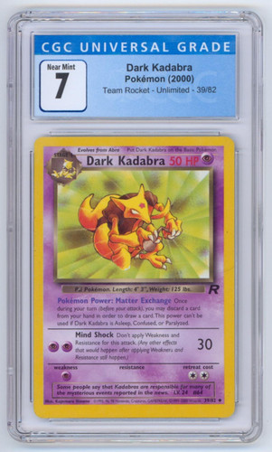 Dark Kadabra (Unlimited) graded CGC 7 for sale on eBay