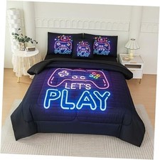 Gaming Bedding Sets for Boys,Full Size Comforter Sets Full 6 pcs Gamepad 5014