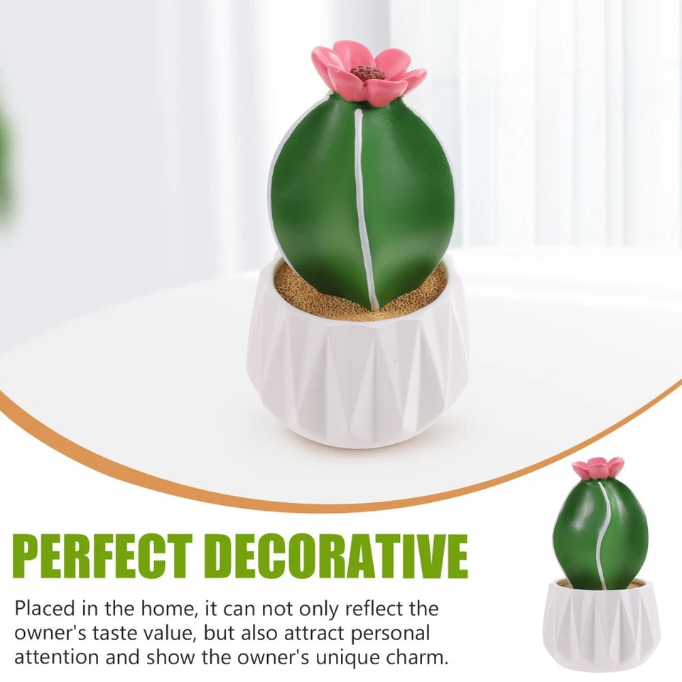 Ornement De Cactus Plastique Plantes Artificielles Décoratives D'intérieur - Photo 3/4