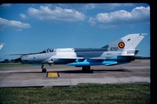 BF259 ORIGINAL K64 AIRCRAFT SLIDE: Romanian AF Mikoyan MiG-21bis Fishbed 6707