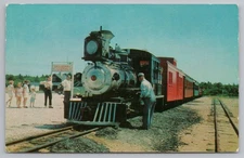 Train Oiling Up at Cranberry Junction, Massachusetts Postcard