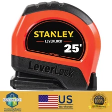 25 Ft. Lever Lock High Visibility Tape Measure - New - Free Shipping