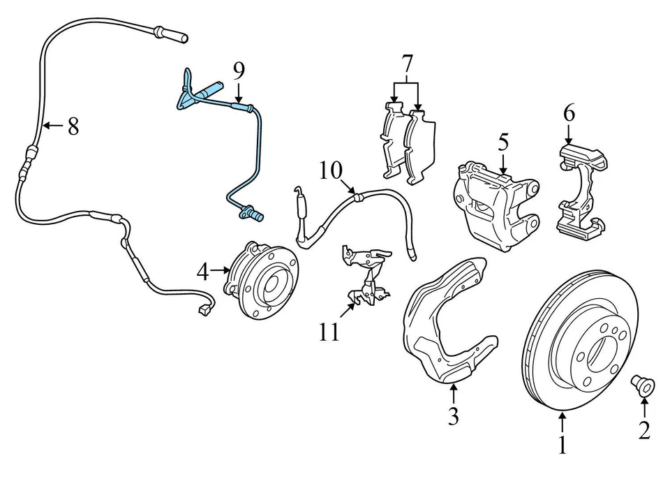 BMW 440I XDRIVE 2017-2020 gran cupé - ABS delantero / sensor de velocidad 6791748 Foto 3 de 4