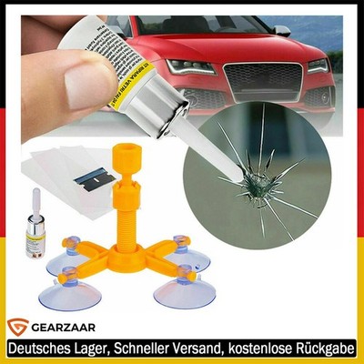 Windschutzscheibe Chip Reparatur Kit mit Injektor Saugnapf Laminat Gearzaar
