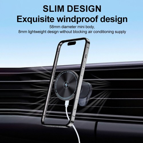 MagSafe Car Phone Holder Magnetic 15W Wireless Car Charger for iPhone 15 14 13 - Picture 7 of 24