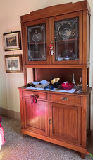 Vetrina stile liberty in legno 