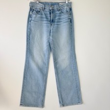 AYR The Roadie High Rise Straight Leg Jeans Light Wash Blue Denim Size 28 L.A.