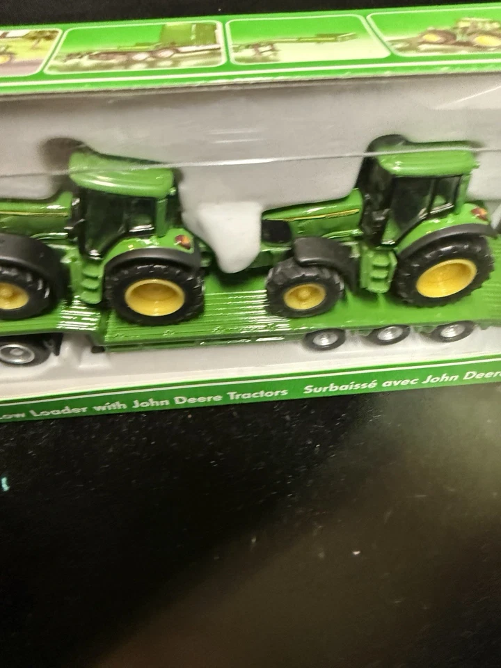 siku 1837, Low Loader with 2 John Deere Tractors, 1:87, Metal/Plastic, Green - Image 4 of 4