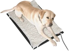 Farm Innovators HM-80M 17 x 24 Inch Plastic Heated Pet Mat with Fleece Cover and