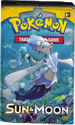 POKEMON SUN & MOON PRIMARINA EMPTY BOOSTER - NO CARD INSIDE - MINT