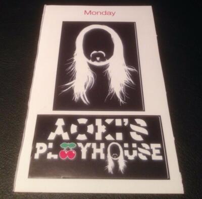 STEVE AOKI PLAYHOUSE 2015 STICKER @ PACHA IBIZA - IBIZA CLUB POSTERS - DJ MUSIC