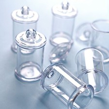 12 Clear 3.5" Mini Candy Jars Lids FAVOR HOLDERS Party Events Home Decorations