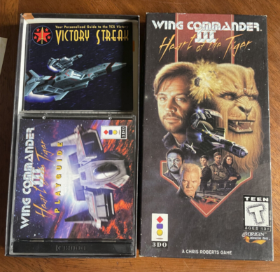 ★日本未発売/北米版/3DO/WING COMMANDERⅢ/ウィングコマンダー Wing Commander III: Heart of the Tiger 3DO Game 1995 In Long Box
