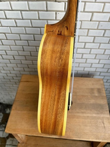 Loopy Solid Acacia Koa wood Concert Ukulele, cat inlay HU249 - Picture 6 of 14