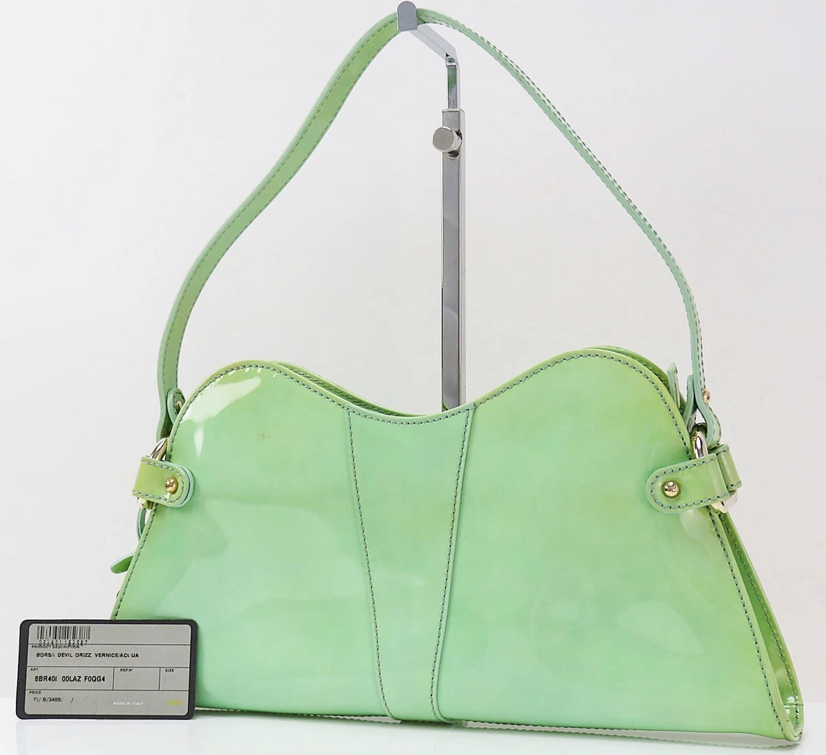 Green patent sales leather purse