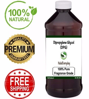 HALALEVERYDAY DPG Dipropylene Glycol - Fragrance Cutting Oil Perfume Incense Soap Making 32 oz