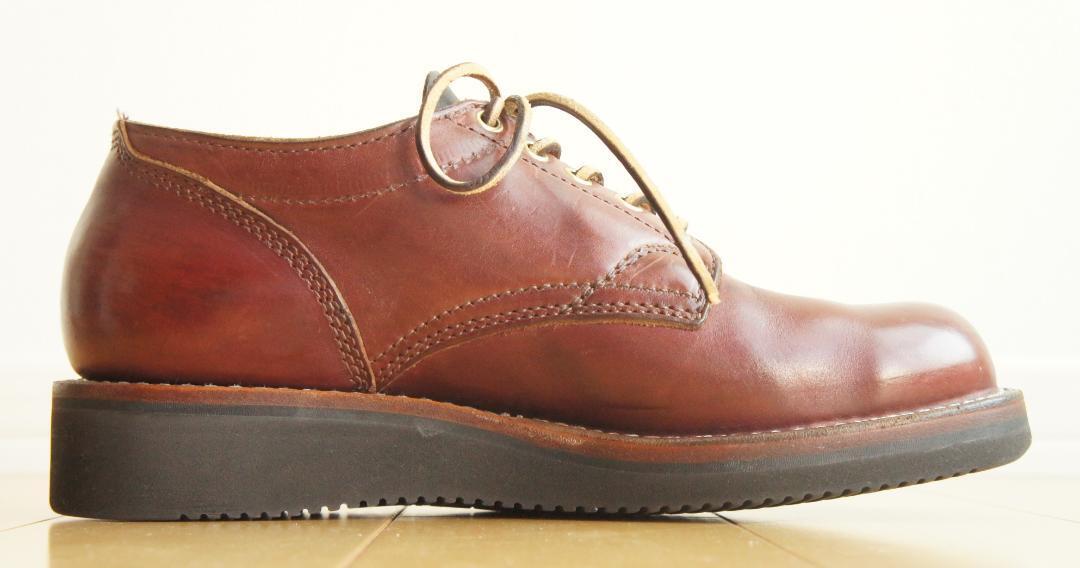 VIBERG OXFORD BOOTS Vibram HERALD SOLE Burgundy chrome excel VIBERG OXFORD BOOTS Vibram HERALD SOLE Burgundy chrome excel