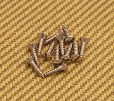 001-8368-049 12 Fender Guitar Bass Slotted Nickel Pickguard Mounting Screws