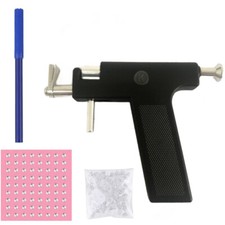 98pcs Studs Set Professional Steel Ear Nose Piercing Body Gun Kit