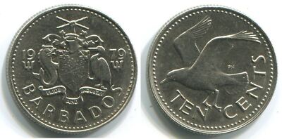 コレクション Barbados Ten Dollar Coin 1979 10 CENTS 1979 BARBADOS Coin #WW1167U | eBay
