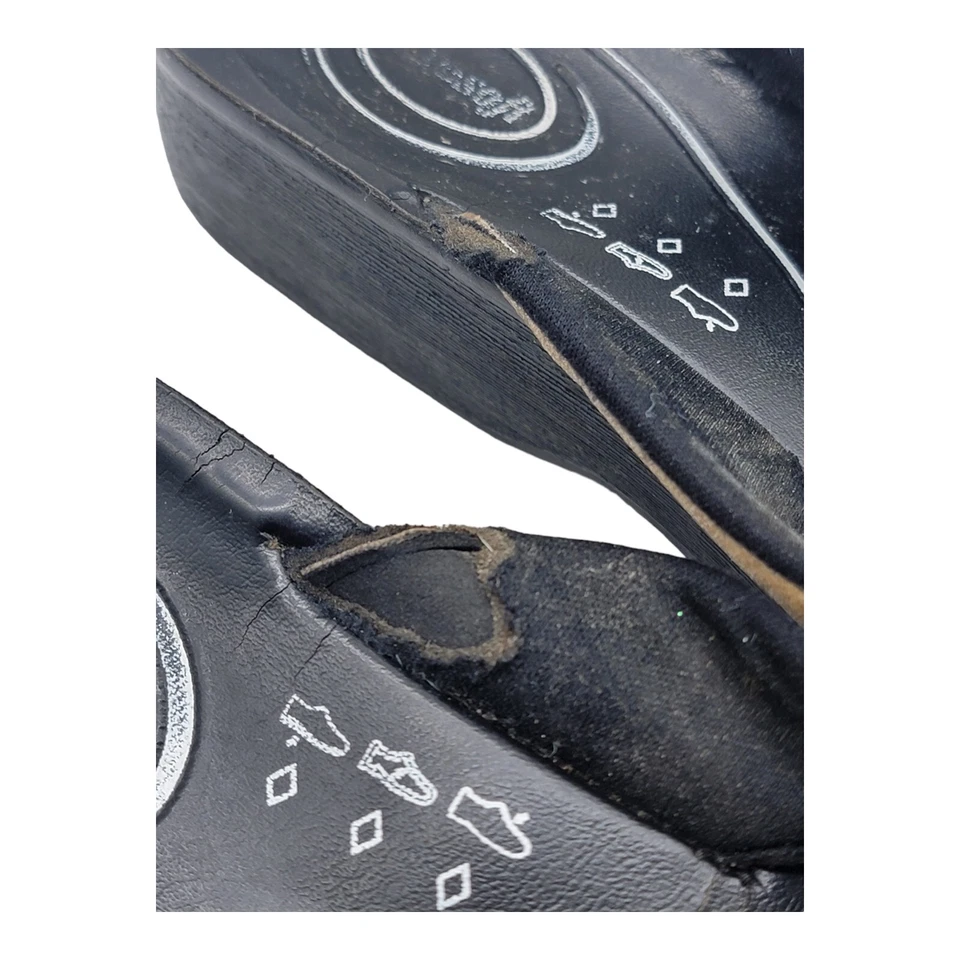 Aerosoft Shoes Womens Size 36 Gliteratti Black Orthotic Thong Style Flip Flops - Image 2 of 4