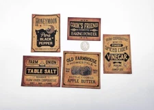 5-Primitive-Farmhouse-Country-Rustic-Grubby-Pantry-Farm-Kitchen-Labels-Stickers