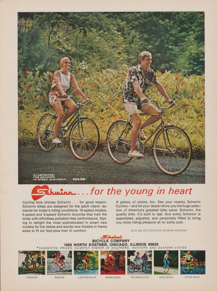 1971 Schwinn 10-Speed Suburban Bicycle - Happy Couple Bike