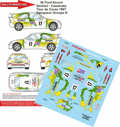 Modellini statici di auto da corsa Rally scala 1:24 per Ford