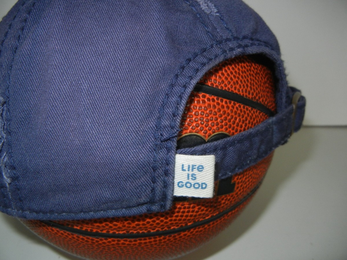 LIFE IS GOOD Blue/Yellow SMILING-SUNSHINE BASEBALL HAT Happy  display picture 1