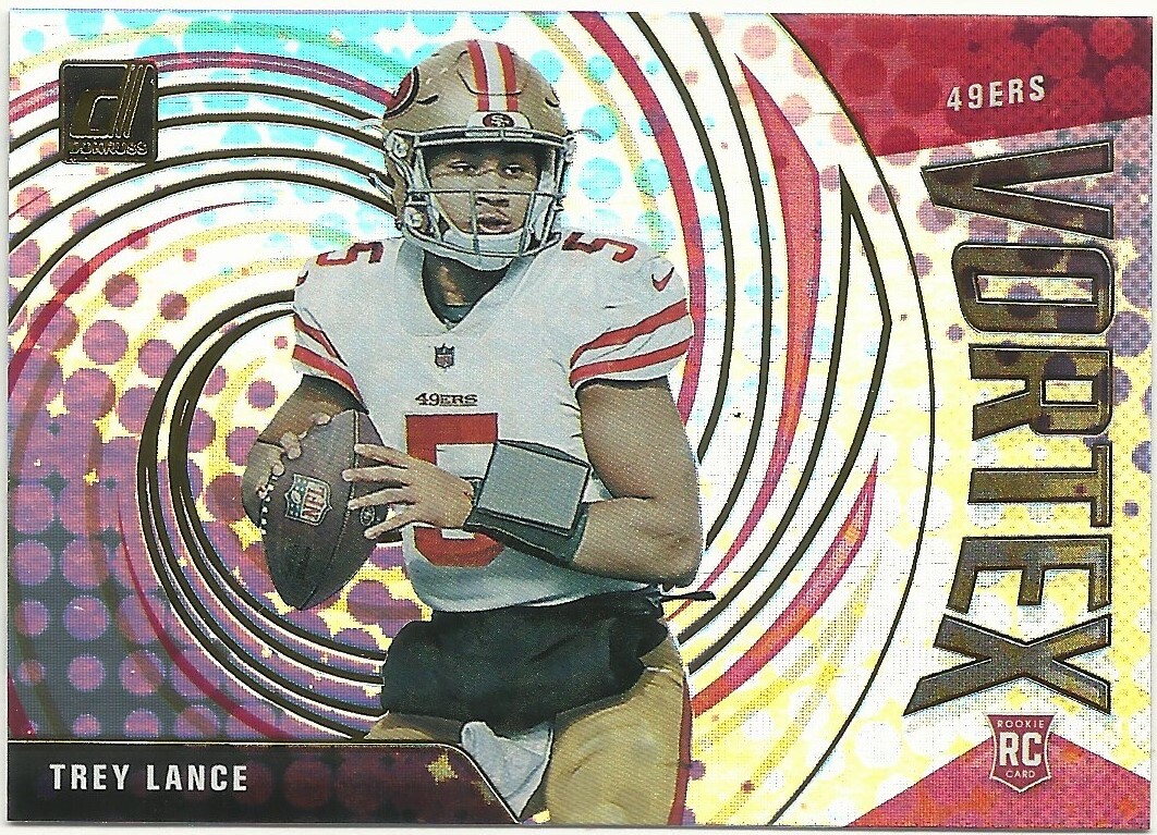2021 Panini Donruss Trey Lance Rookie Vortex San Francisco 49ers #VTX-TLA