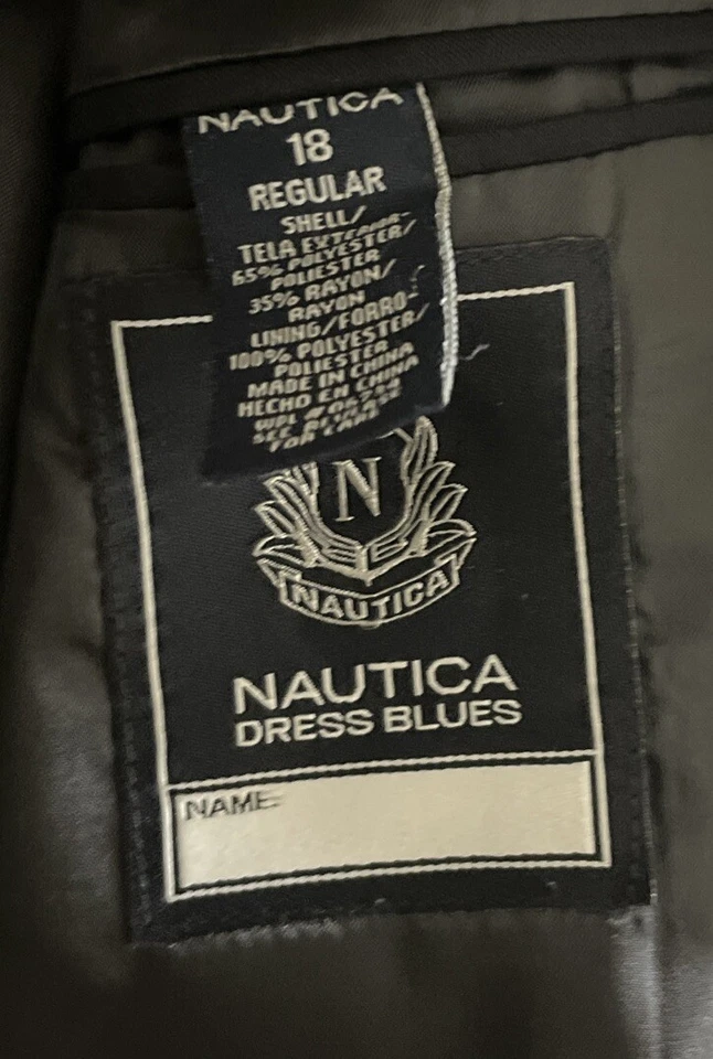 Платье NAUTICA Blues Blazer куртка для мальчиков 18 3 золотые манжеты на пуговицах - Изображение 3 из 4