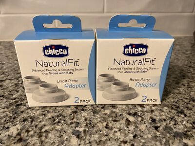 Chicco Naturalfit Breast Pump Adapter 2 Boxes With 2 Each 4 Total
