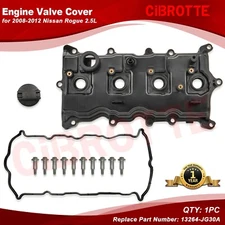 Engine Valve Cover w/ Gasket & Bolts & Oil Cap for 2008-2012 Nissan Rogue 2.5L🏅