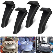 4pcs Black Tire Changer Jaw Protectors Rim Clamp Inserts Wheel Machine Accessory