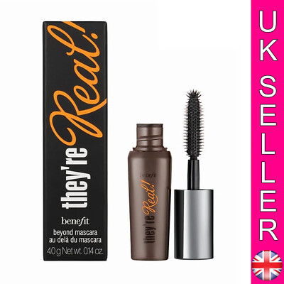 Benefit they're Real Beyond Lengthening Mascara Mini 4g Jet Black Neu in OVP