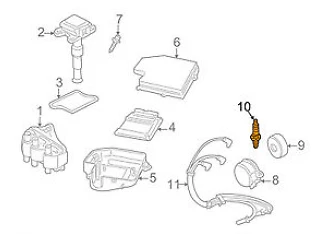 全新奥迪 A4 B6 SPARK PLUG 101000063AA 1.8 PETROL 原始设备制造商 — 第 2/2 张图片