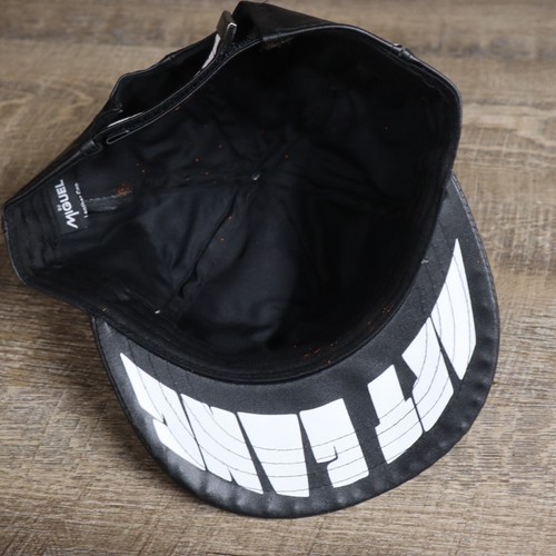 *Brand New* ART GANG By Miguel Black Wiz Khalifa Black Leather Hat Cap Adult - Picture 5 of 7