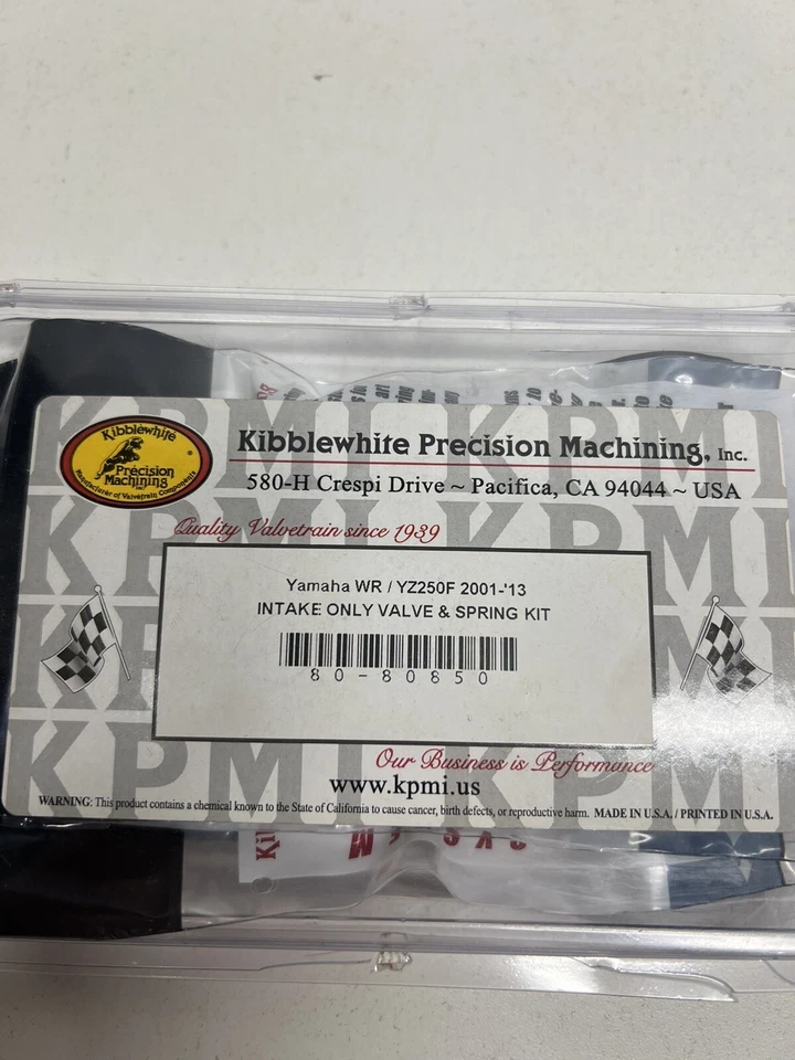 Kit de resortes de válvulas de admisión de titanio Kibblewhite Yamaha YZ250F YZ 250F WR WR250F Foto 2 de 4