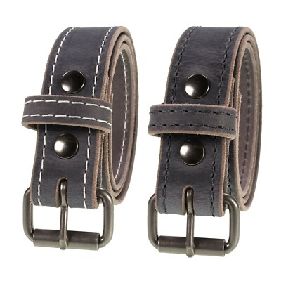 Men's Genuine Buffalo Leather Belt, 1/2
